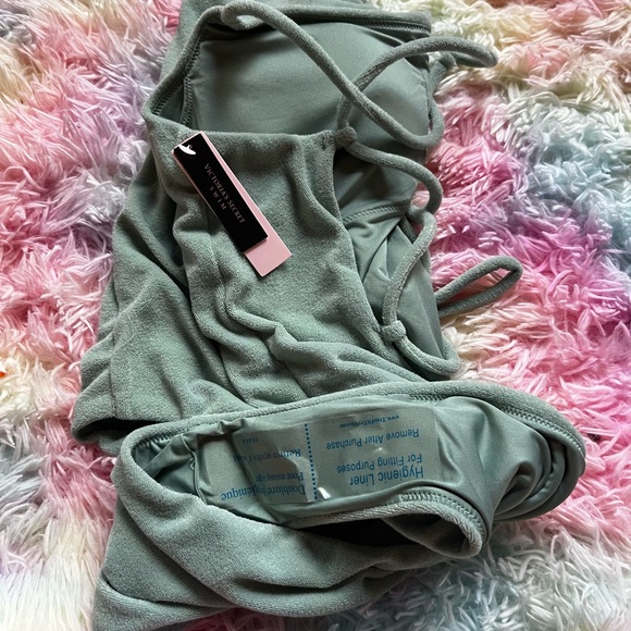 Essential Terry Strappy Back Scoop One-Piece - Picture 5 of 6